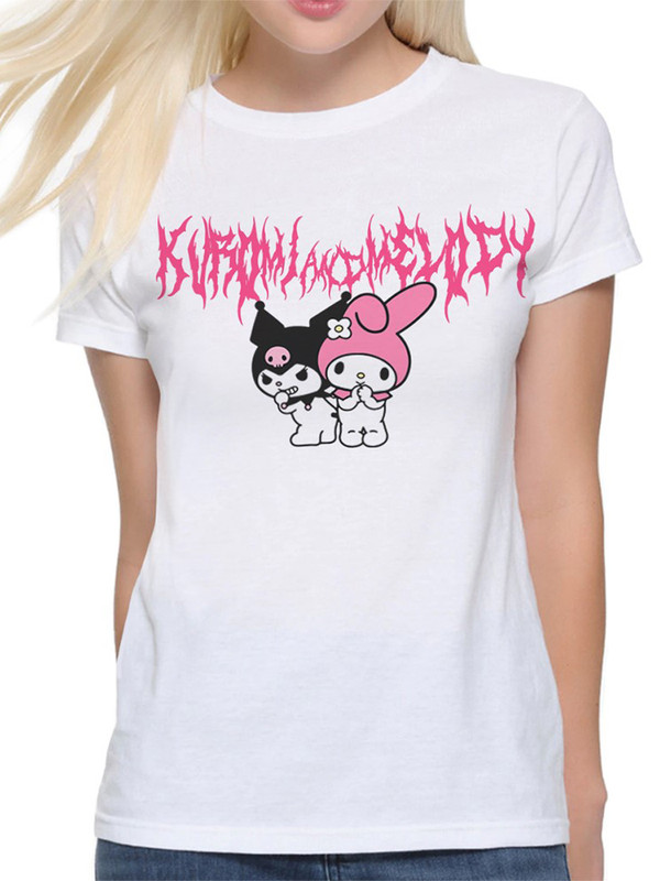 

Футболка женская Dream Shirts Куроми и Мелоди /Хеллоу Китти /Hello Kitty /Аниме белая XS, Куроми и Мелоди / Хеллоу Китти / Hello Kitty / Аниме