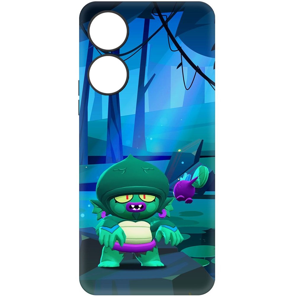 

Чехол-накладка Krutoff Soft Case Brawl Stars - Болотный Джин для Honor X5 Plus черный