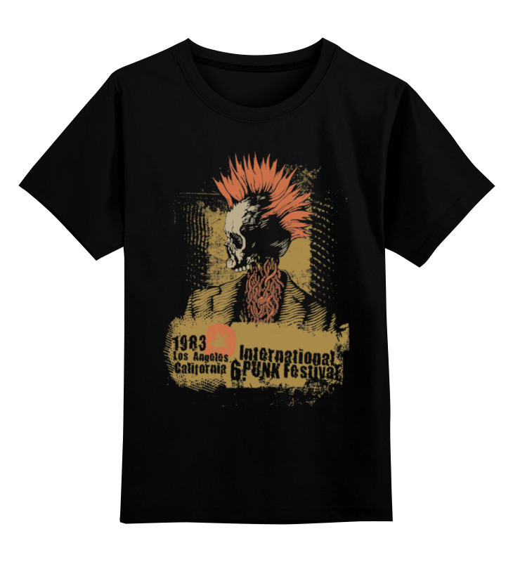 

Футболка детская Printio Punk 1983 цв. черный р. 128, Punk 1983