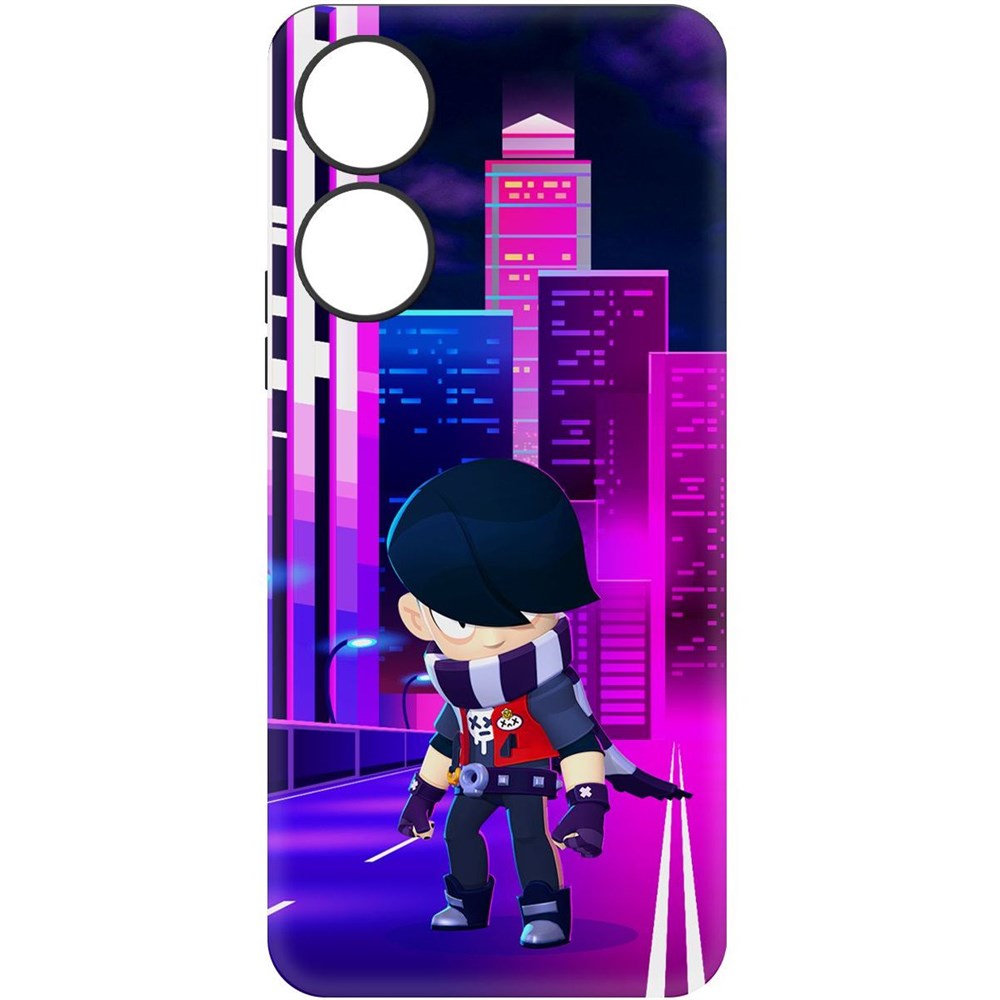 

Чехол-накладка Krutoff Soft Case Brawl Stars - Эдгар для Honor X5 Plus черный