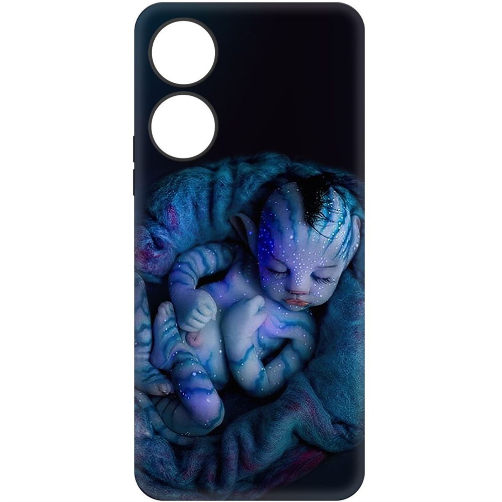 

Чехол-накладка Krutoff Soft Case Аватар - Малышка для Honor X5 Plus черный