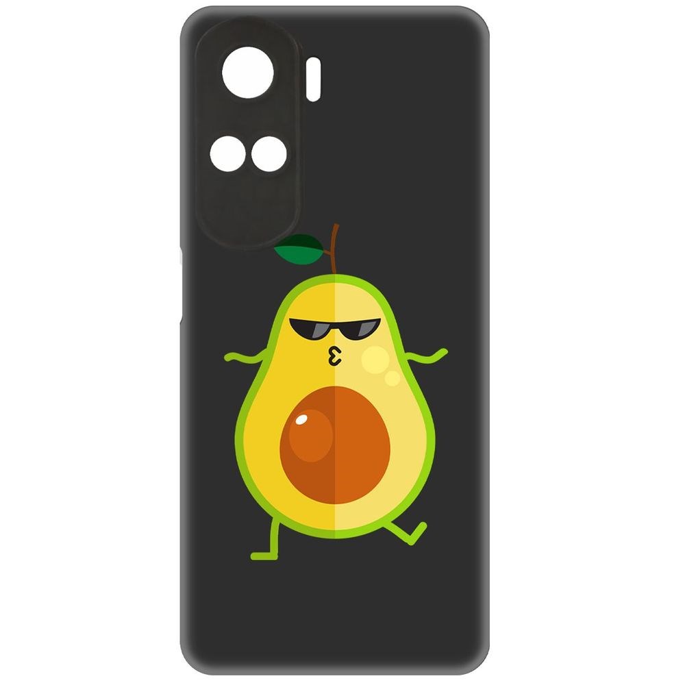

Чехол-накладка Krutoff Soft Case Авокадо Стильный для Honor 90 Lite черный