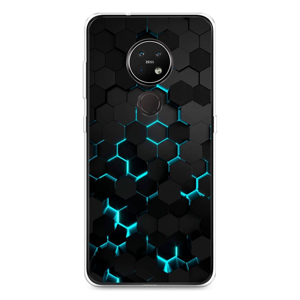 фото Чехол awog "соты бирюзовые" для nokia 6.2