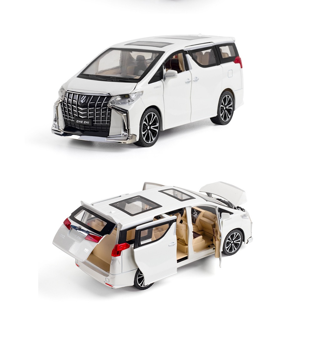 

Модель масштабная металлическая Che Zhi Toyota Alphard 1:24 свет, звук CZ601A Белый