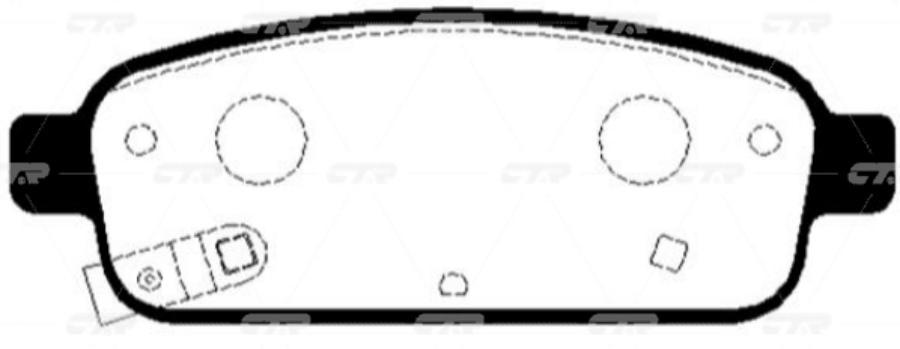 

Тормозные колодки Ctr gk0450p