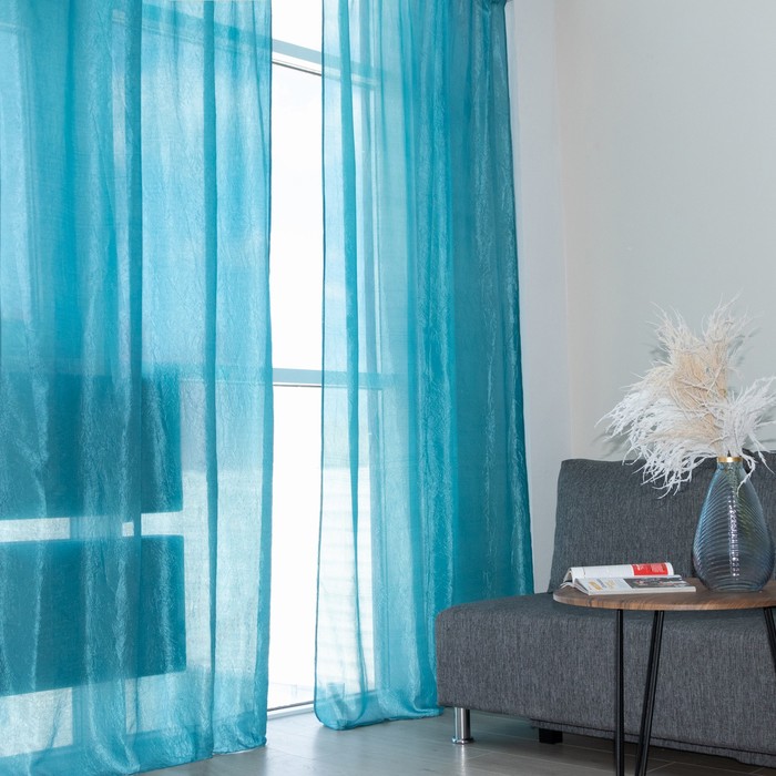 

Belezza Штора Тергалет 135х260 см - 2шт, голубой, 100% полиэстер