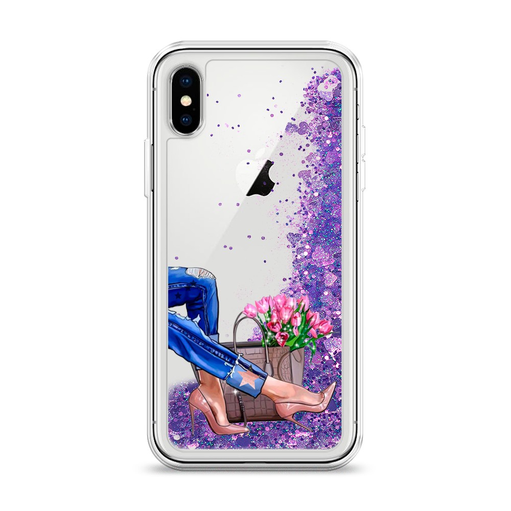 

Чехол Awog на Apple iPhone XS (10S) / Айфон XS (10S) "Каблучки", Разноцветный, 11892-1