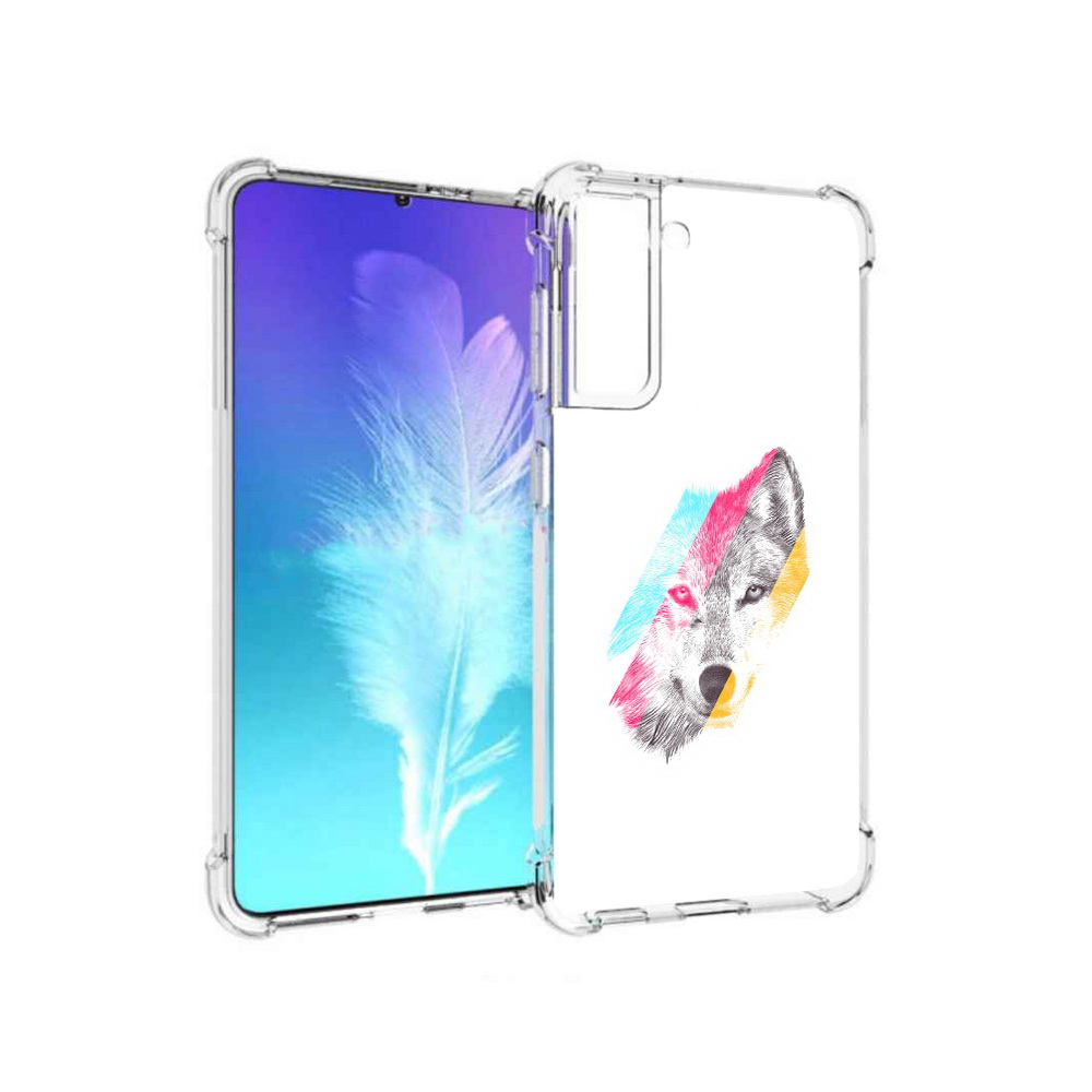 

Чехол MyPads Tocco для Samsung Galaxy S21 волк градиент (PT157088.510.268), Прозрачный, Tocco