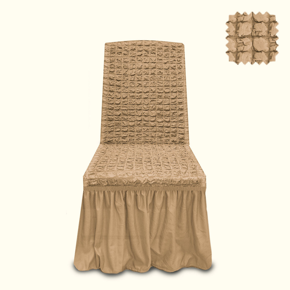 

KARTEKS 260/506.230 Комплект чехлов на стулья КПС-6, 6шт., 230 Песочный (Kum), Коричневый