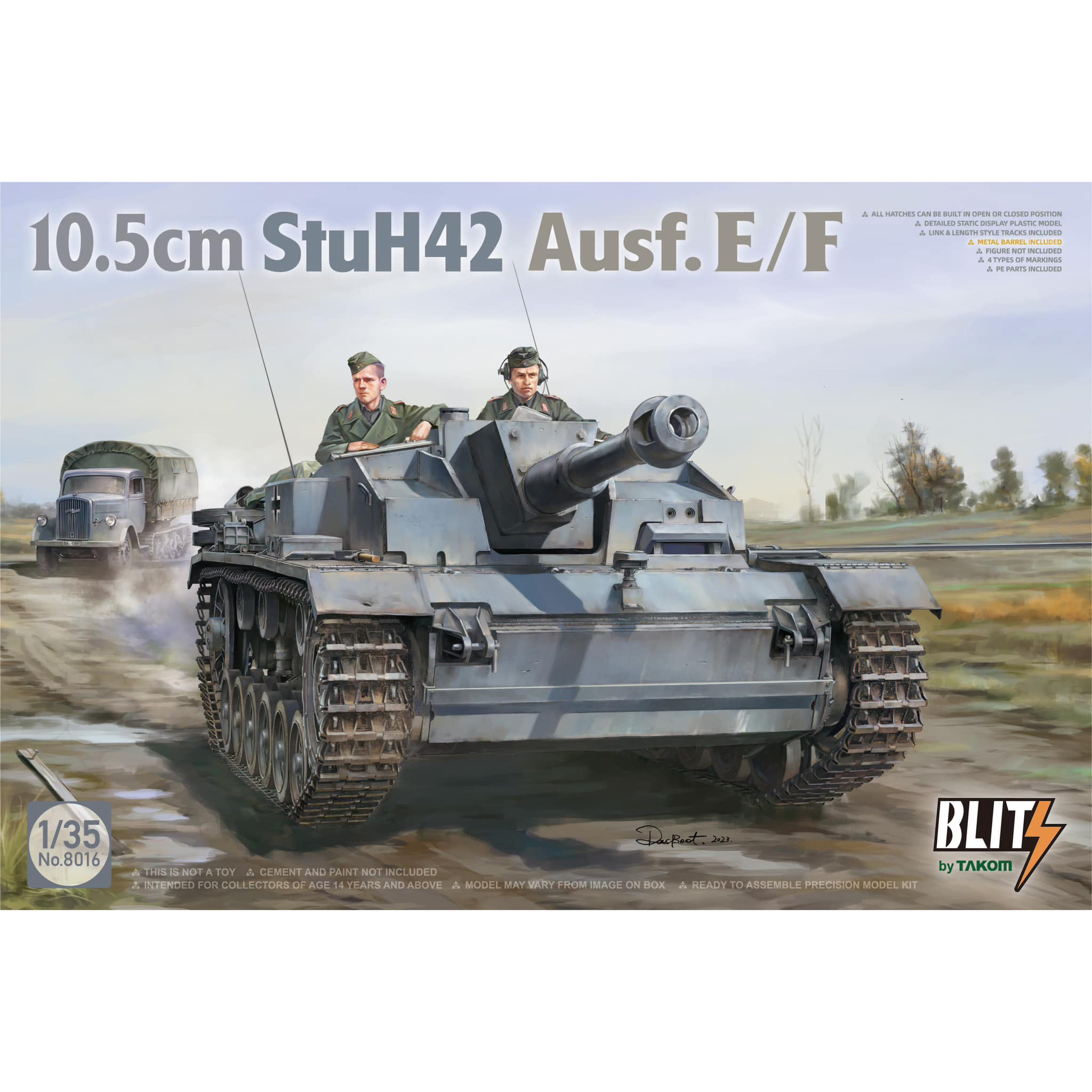 

Сборная модель Takom Немецкая САУ 10 5cm StuH 42 Ausf E/F 8016
