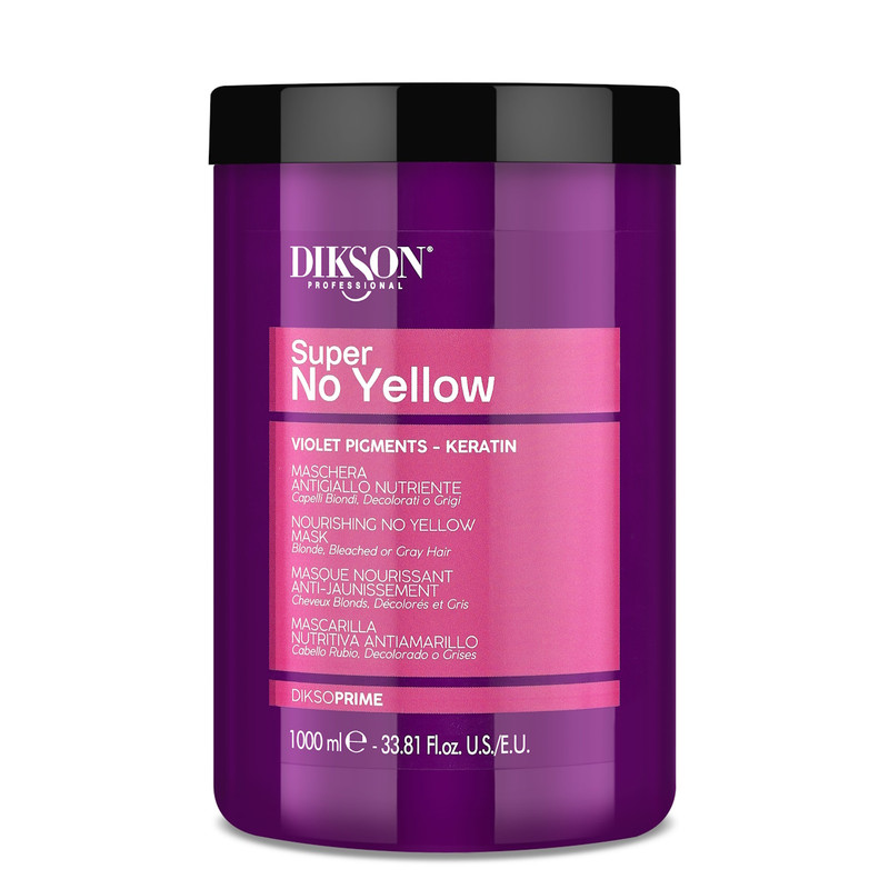 Маска нейтрализатор желтизны DIKSON DIKSOPRIME super no yellow 1000 мл keraproof маска для волос тонирующая для нейтрализации желтизны 300