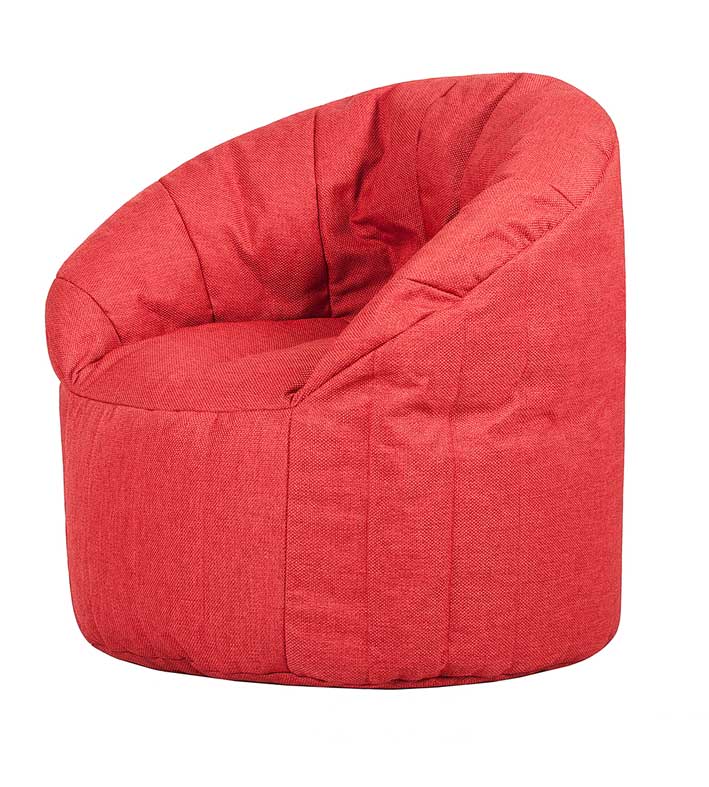 Бескаркасное кресло папа пуф club chair red (красный)