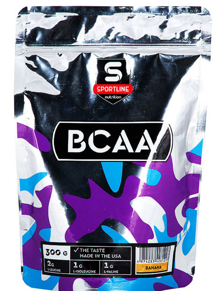 BCAA 2:1:1 Sportline Nutrition 300 гр. пакет, нейтральный