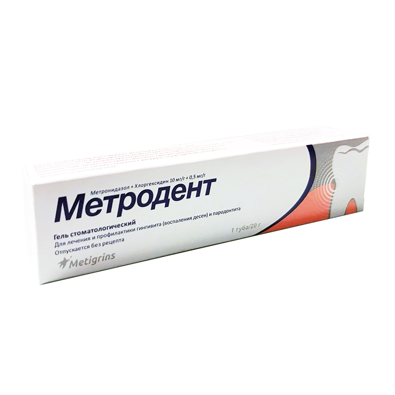 

Метродент Гель стоматологический 20 г