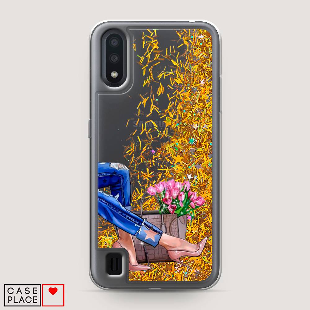 

Чехол Awog на Samsung Galaxy A01 "Каблучки", Разноцветный, 29590-1