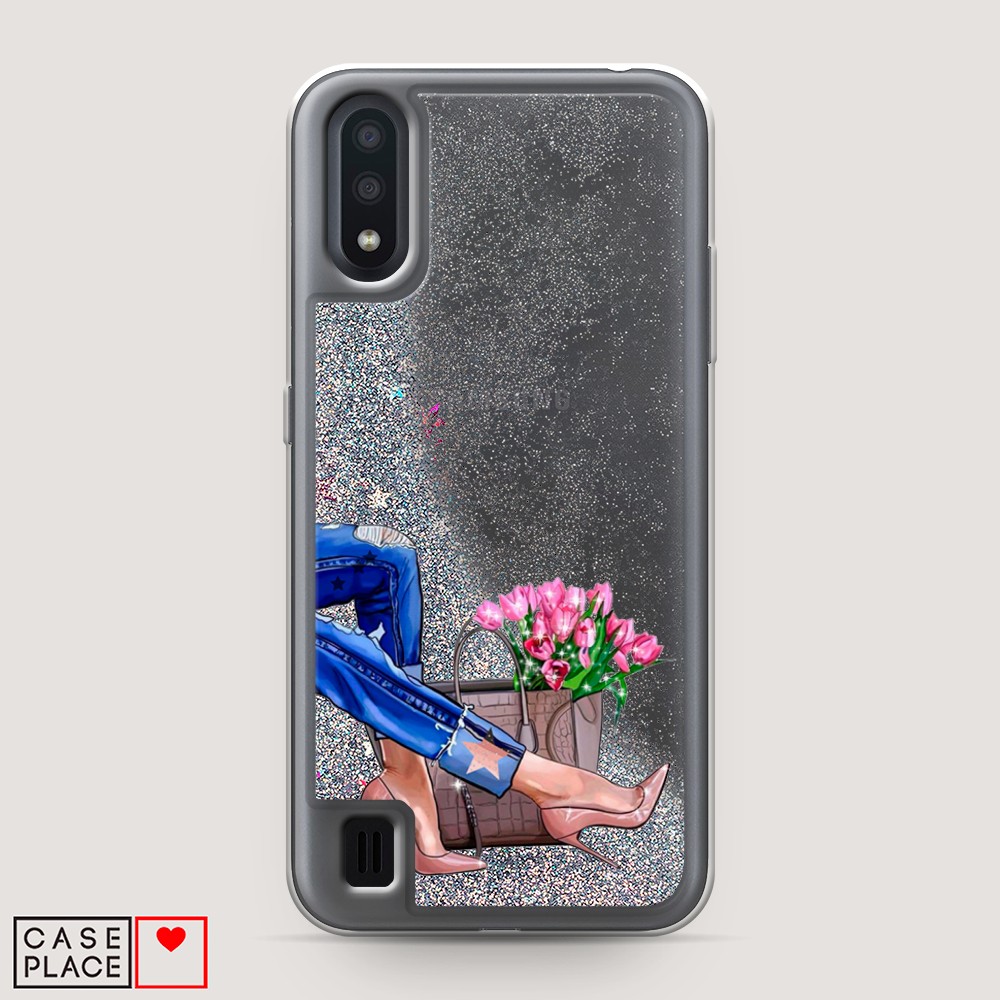 

Чехол Awog на Samsung Galaxy A01 "Каблучки", Разноцветный, 29591-1