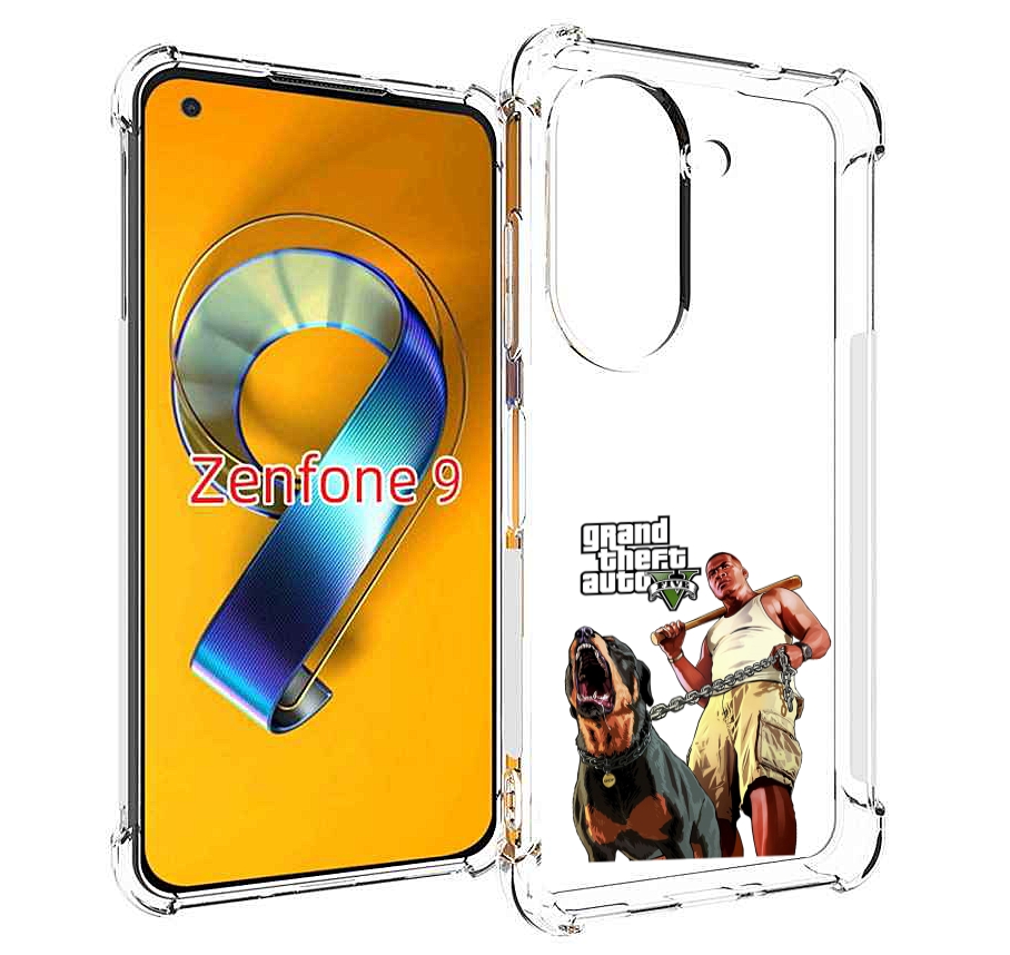 Чехол MyPads GTA грозная собака для Asus Zenfone 9 (AI2202)