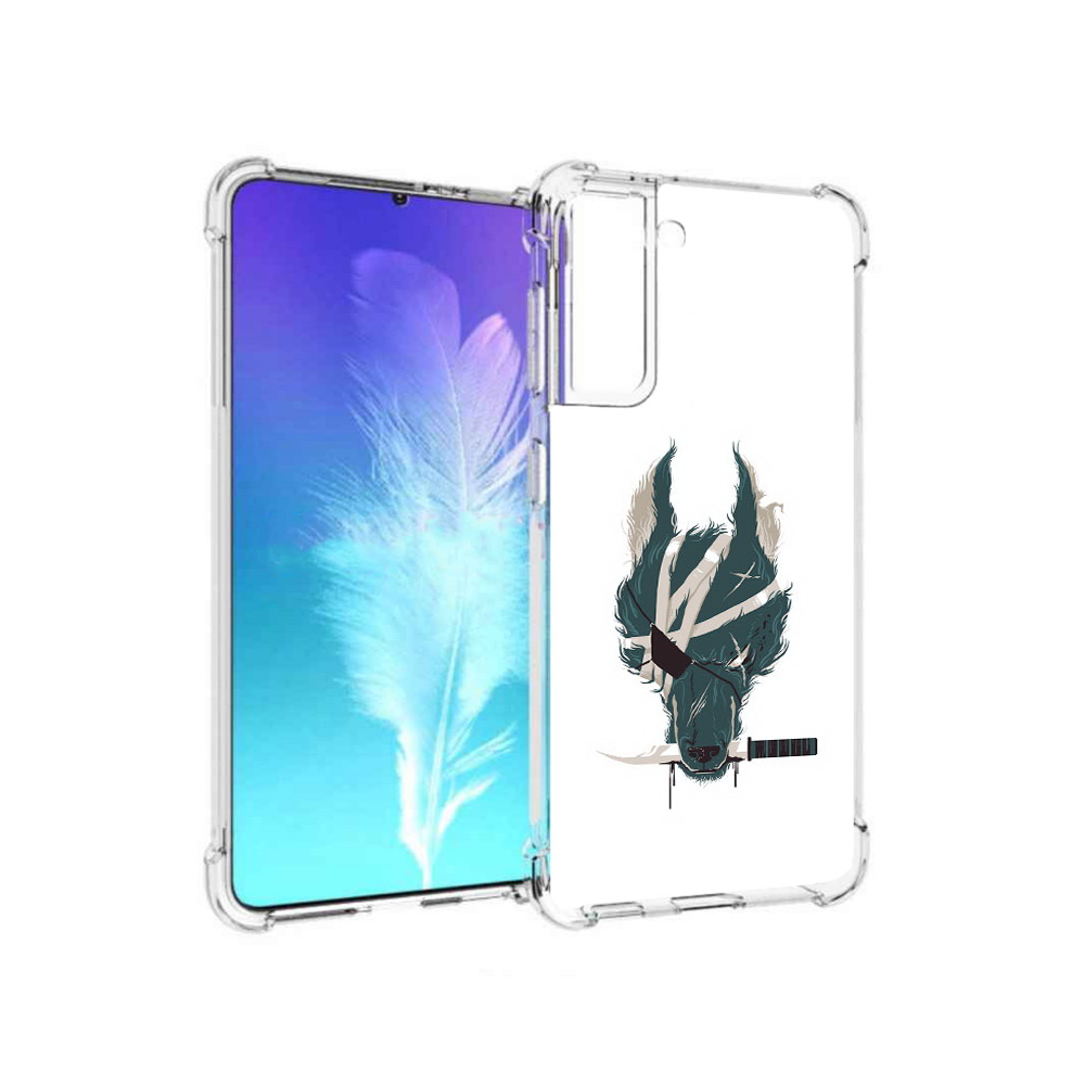 

Чехол MyPads Tocco для Samsung Galaxy S21 волк-разбойник (PT157088.510.271), Прозрачный, Tocco