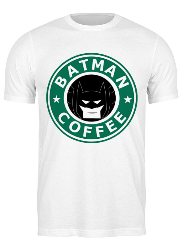 

Футболка мужская Printio Batman coffee белая M, Белый, Batman coffee