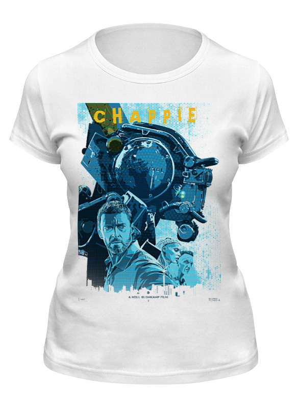 

Футболка женская Printio Chappie / робот чаппи белая M, Белый, Chappie / робот чаппи
