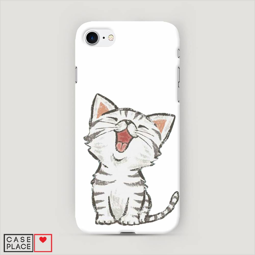 

Пластиковый чехол "Котенок рисованный" на Apple iPhone 8, 10820-1