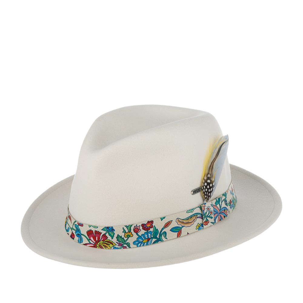 Шляпа унисекс Stetson 2528027TRAVELLERVITAFELT белая, р.61