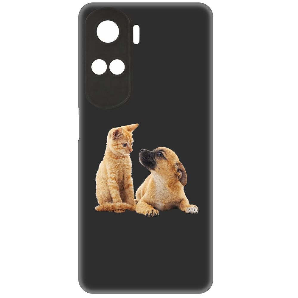 

Чехол-накладка Krutoff Soft Case Лучшие друзья для Honor 90 Lite черный