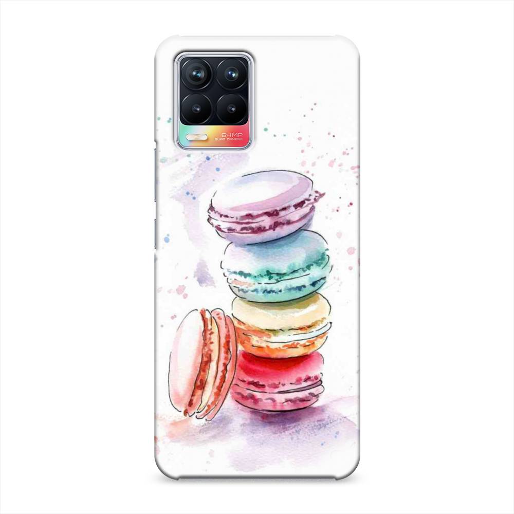 

Пластиковый чехол "Пирамидка макарони 2" на Realme 8, 255420-7