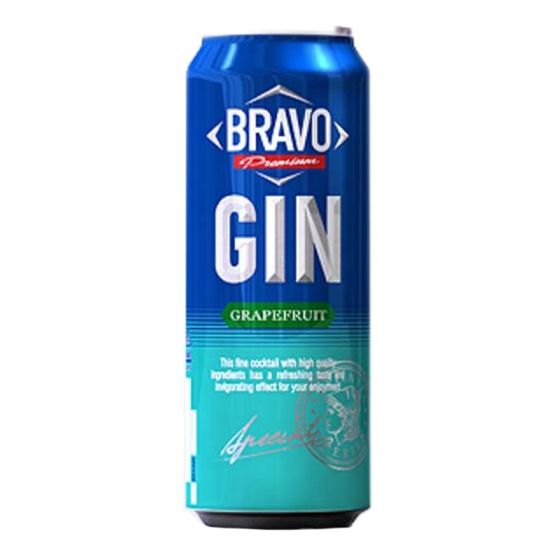 

Коктейль Bravo Gin Grapefruit газированный 450 мл