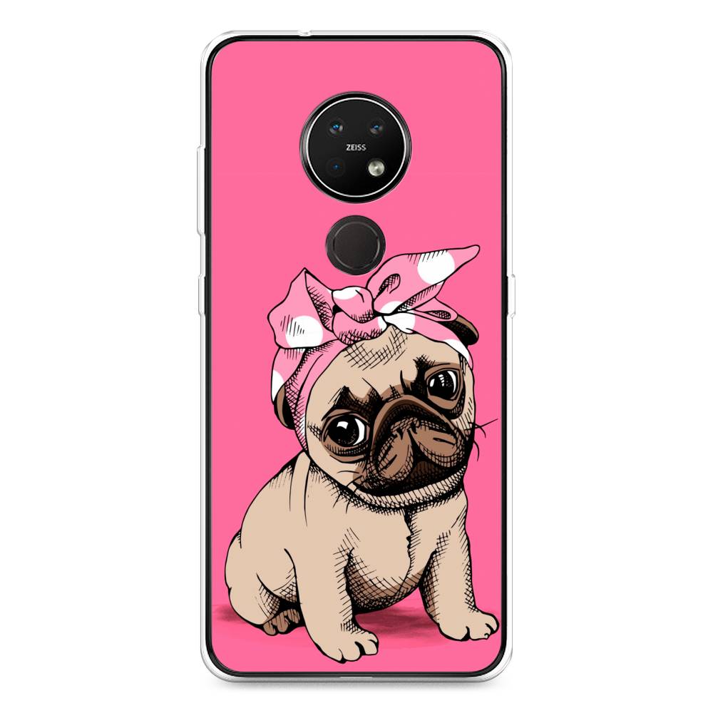 

Чехол Awog на Nokia 6.2 / Нокиа 6.2 "Dog Pin-Up", Розовый;бежевый, 123050-2