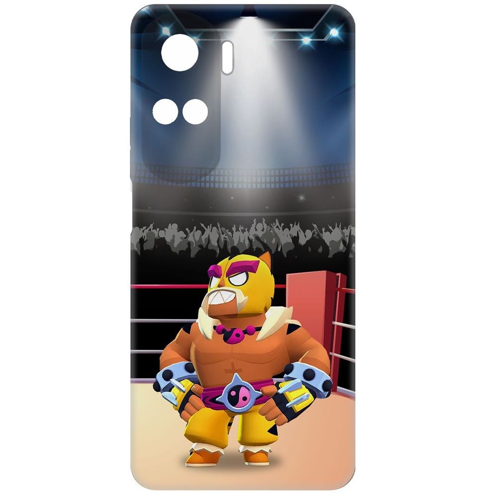 

Чехол-накладка Krutoff Soft Case Brawl Stars - Эль Тигро для Honor 90 Lite черный