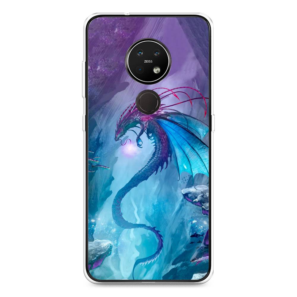 

Чехол Awog на Nokia 6.2 / Нокиа 6.2 "Водный дракон", Голубой;фиолетовый;синий, 123050-2
