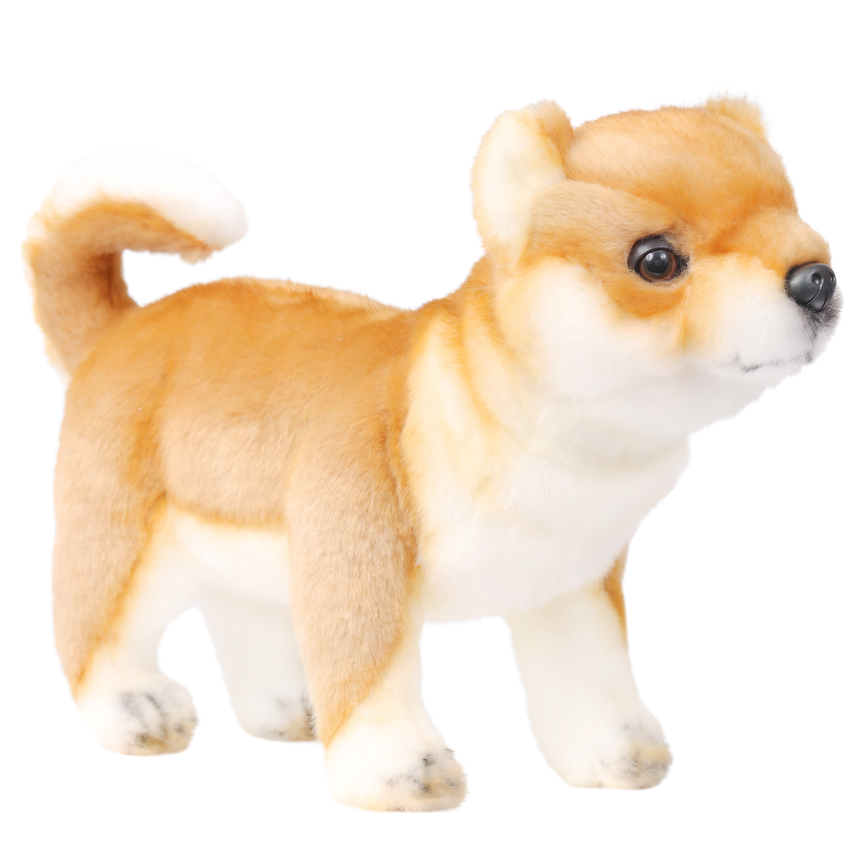 фото Реалистичная мягкая игрушка hansa creation щенок сиба-ину, 30 см
