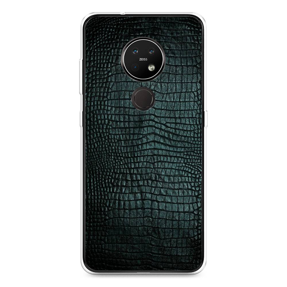 

Чехол Awog на Nokia 6.2 / Нокиа 6.2 "Черная змея", Черный;серый;голубой, 123050-3