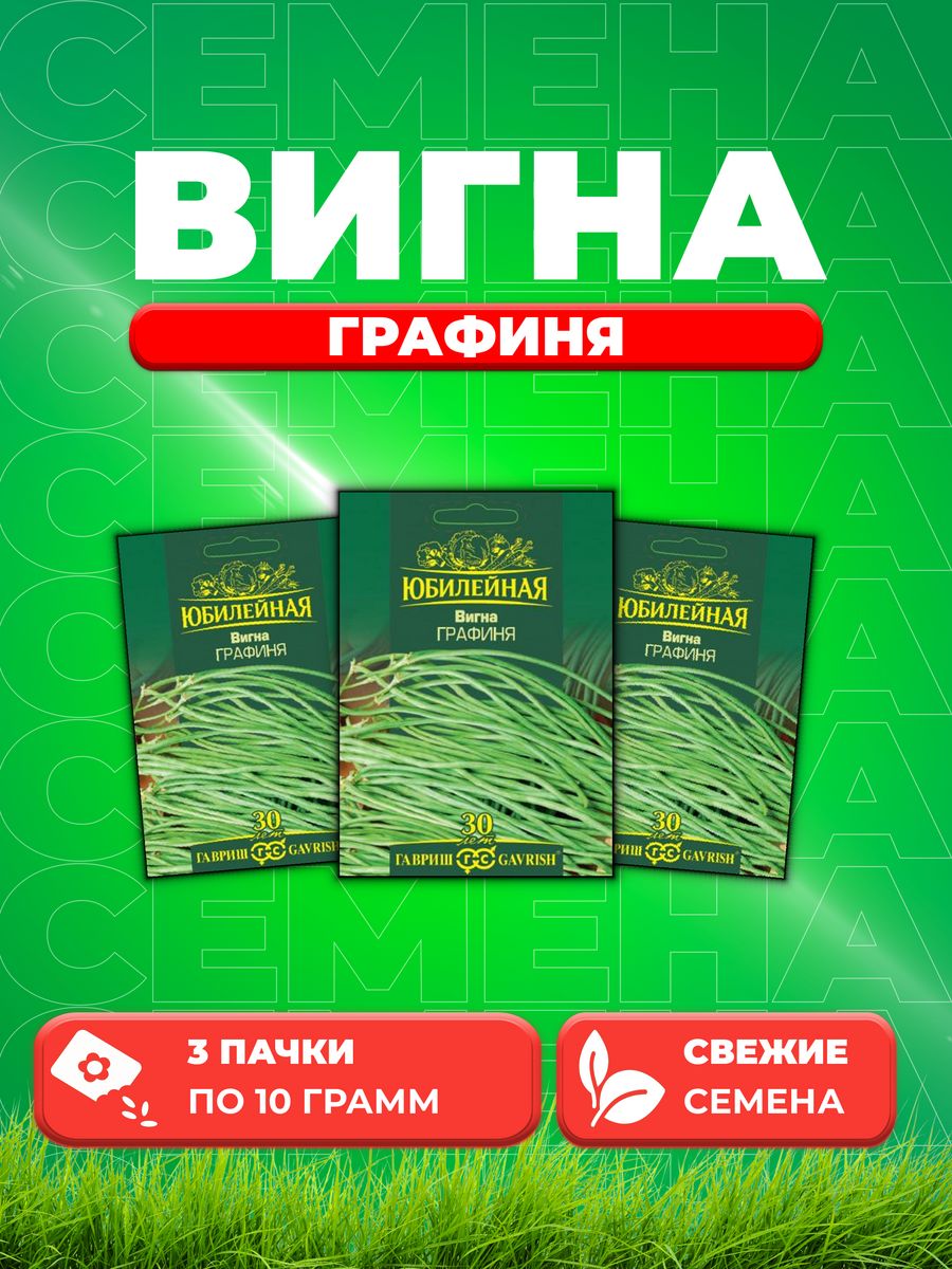 

Семена вигна Графиня Гавриш 1026995845-3 3 уп.