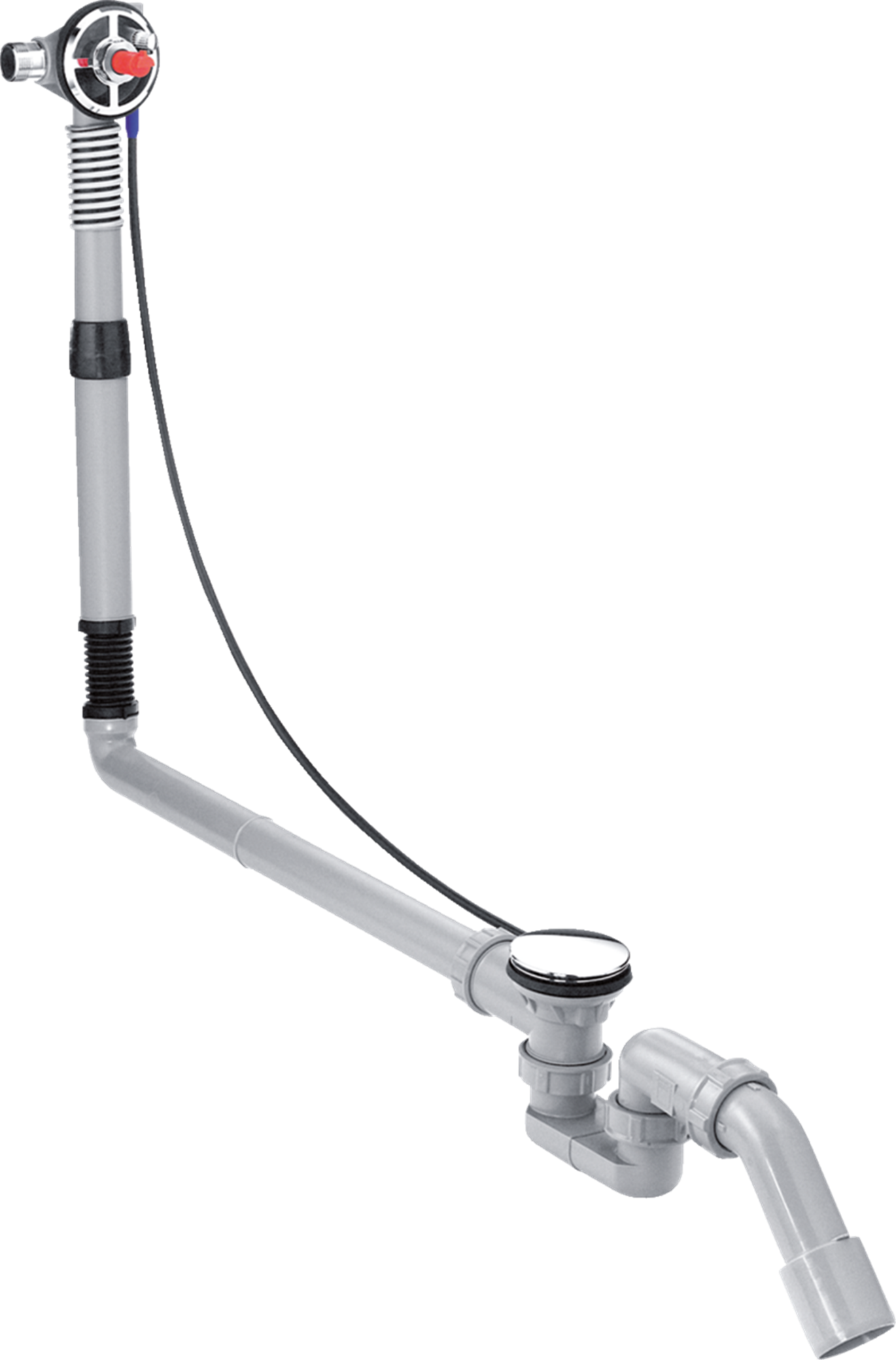 Сифон для ванны Hansgrohe Exafill S слива-перелива скрытая часть (58116180)