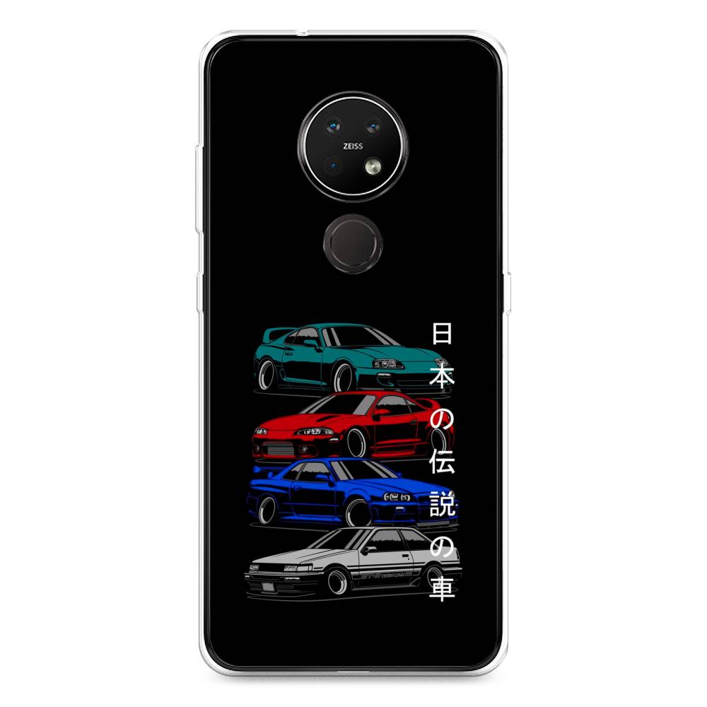 

Чехол Awog на Nokia 6.2 / Нокиа 6.2 "JDM Legend cars", Зеленый;красный;синий, 123050-5