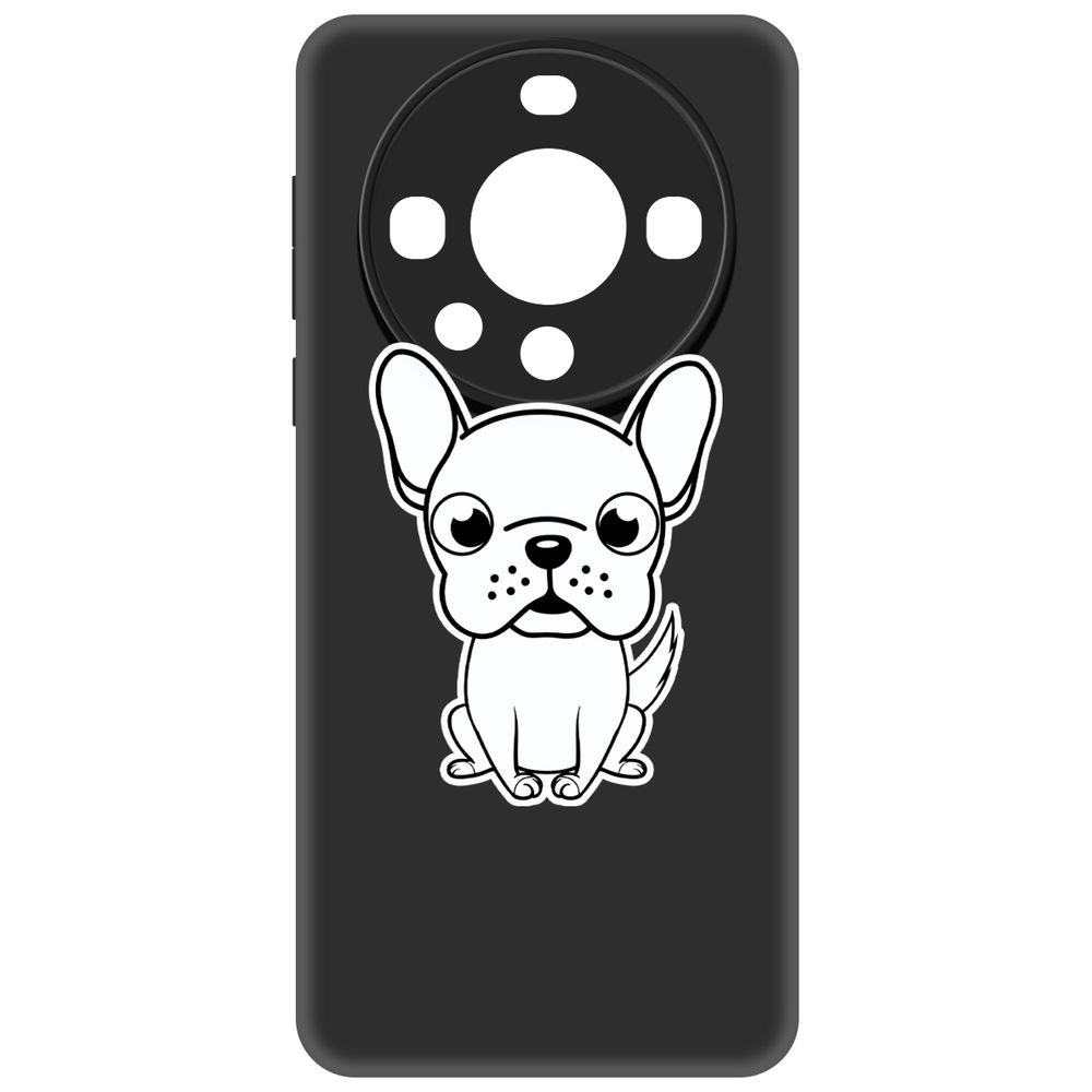 

Чехол-накладка Krutoff Soft Case Черно-белый щенок для Huawei Mate 60 черный