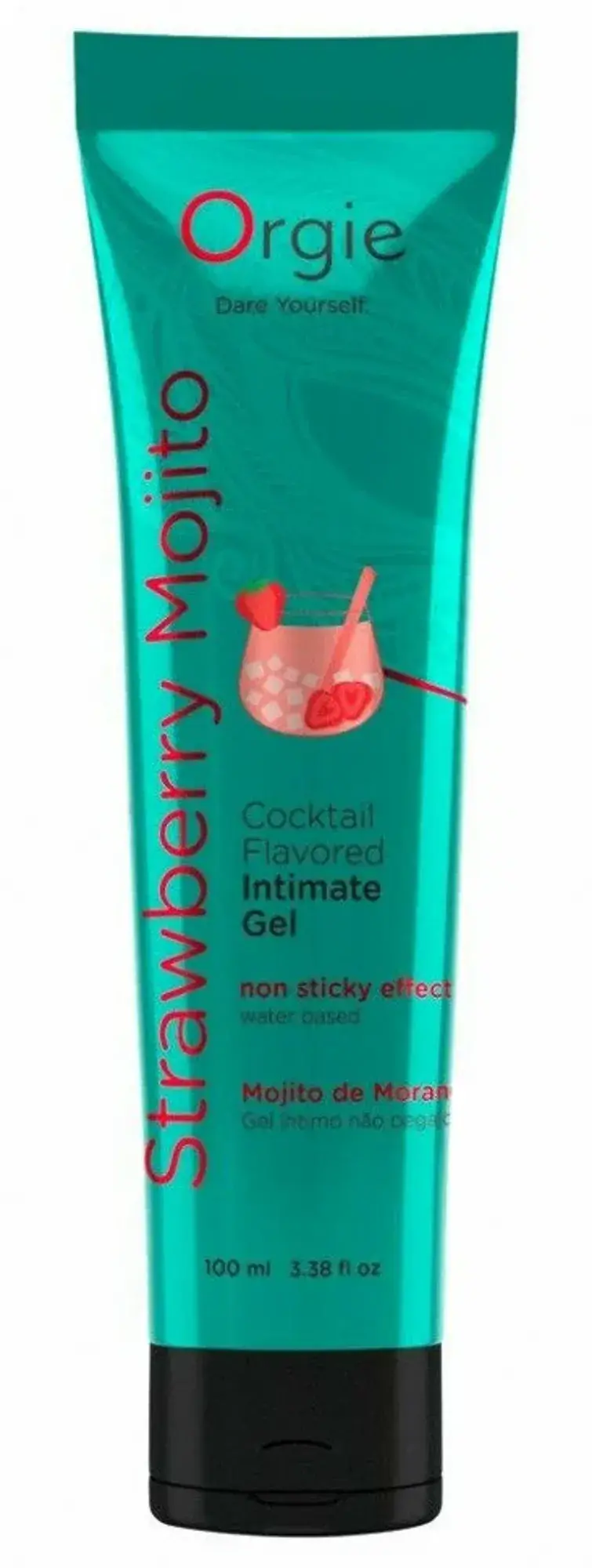 

Съедобный интимный гель Orgie Lube Tube Cocktail Strawberry Mojito - 100 мл.