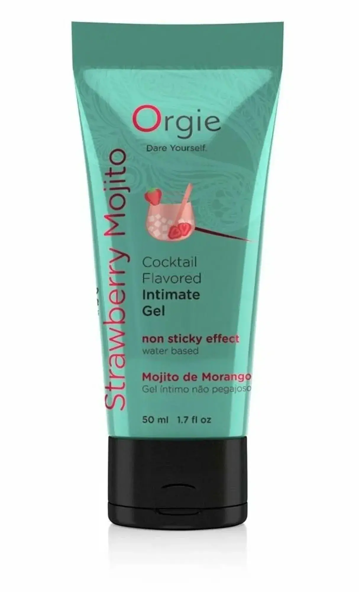 

Съедобный интимный гель Orgie Lube Tube Cocktail Strawberry Mojito - 50 мл.