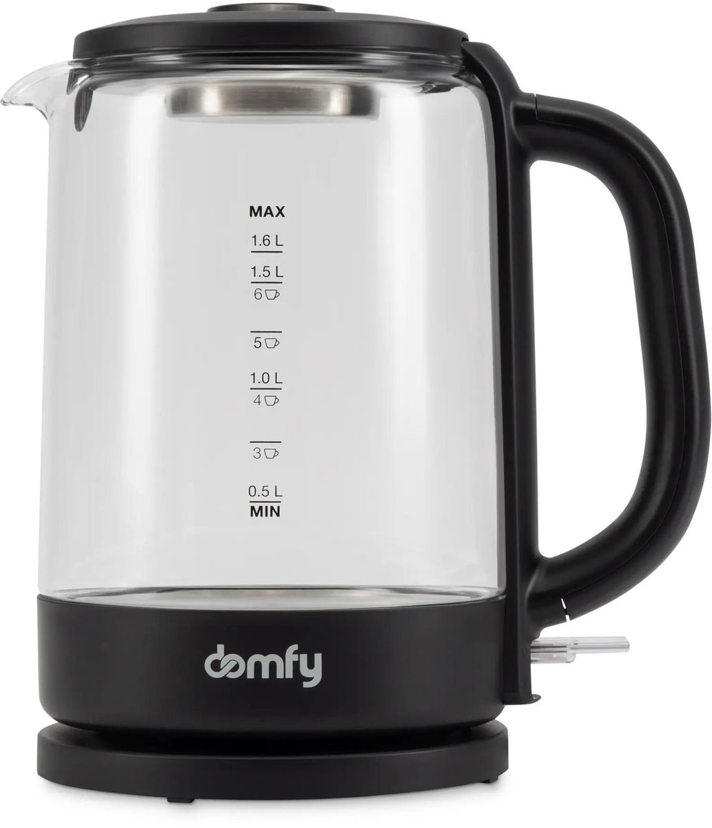 

Чайник электрический DOMFY DSB-EK304, 2200Вт, черный
