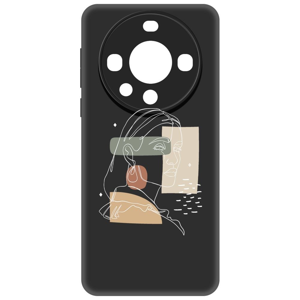 Чехол-накладка Krutoff Soft Case Уверенность для Huawei Mate 60 черный