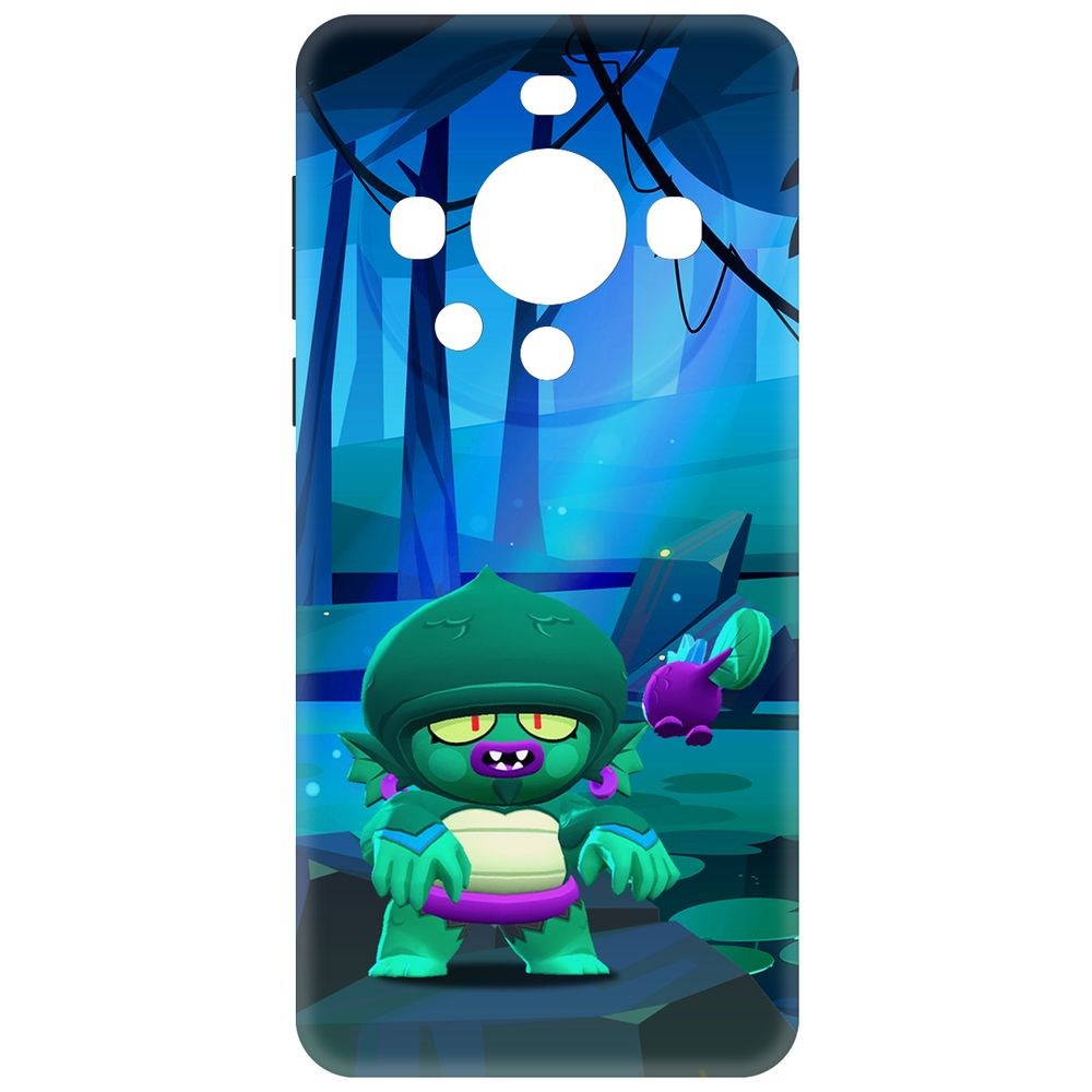 

Чехол-накладка Krutoff Soft Case Brawl Stars - Болотный Джин для Huawei Mate 60 черный