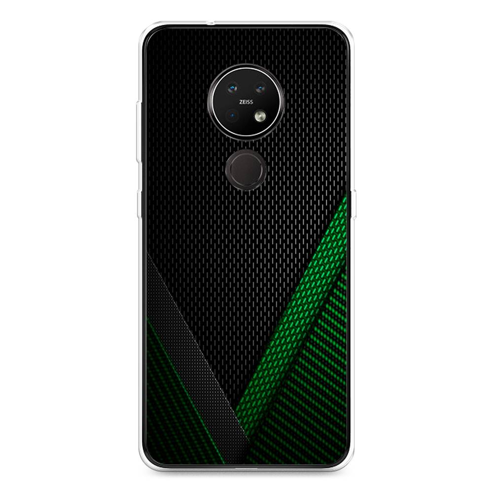 

Чехол Awog на Nokia 6.2 / Нокиа 6.2 "Зеленый карбон", Черный;зеленый, 123050-3