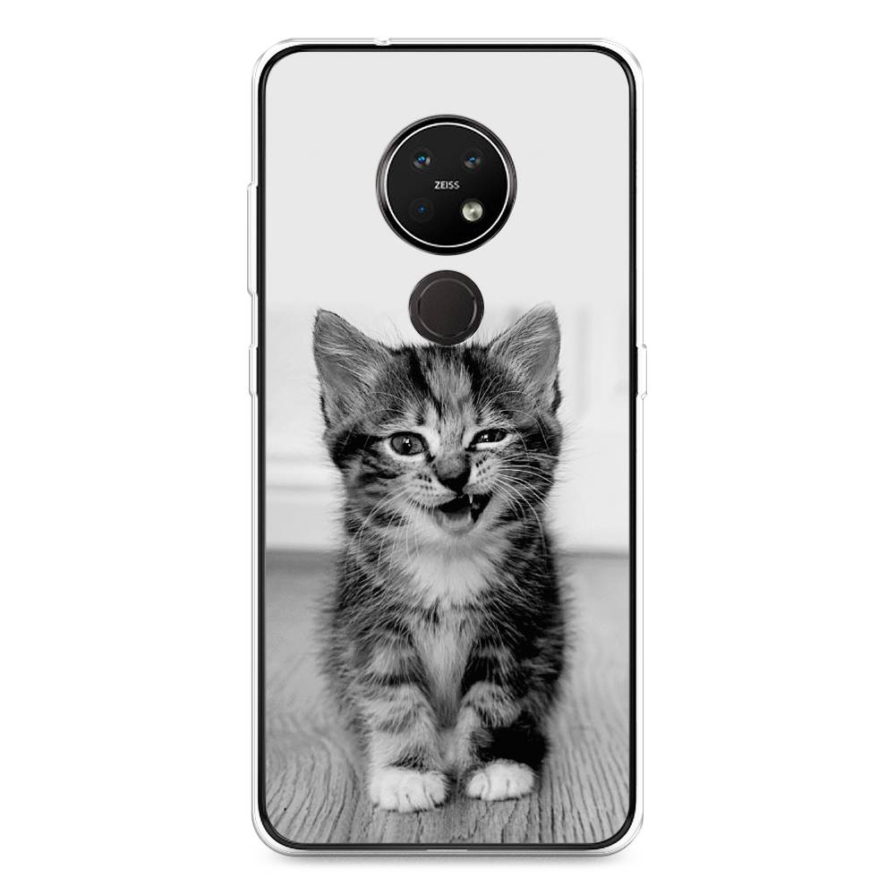 

Чехол Awog на Nokia 6.2 / Нокиа 6.2 "Подмигивающий котенок", Черный;серый, 123050-1