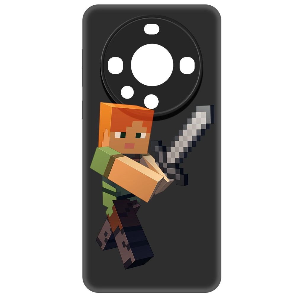 

Чехол-накладка Krutoff Soft Case Minecraft-Алекс для Huawei Mate 60 Pro черный