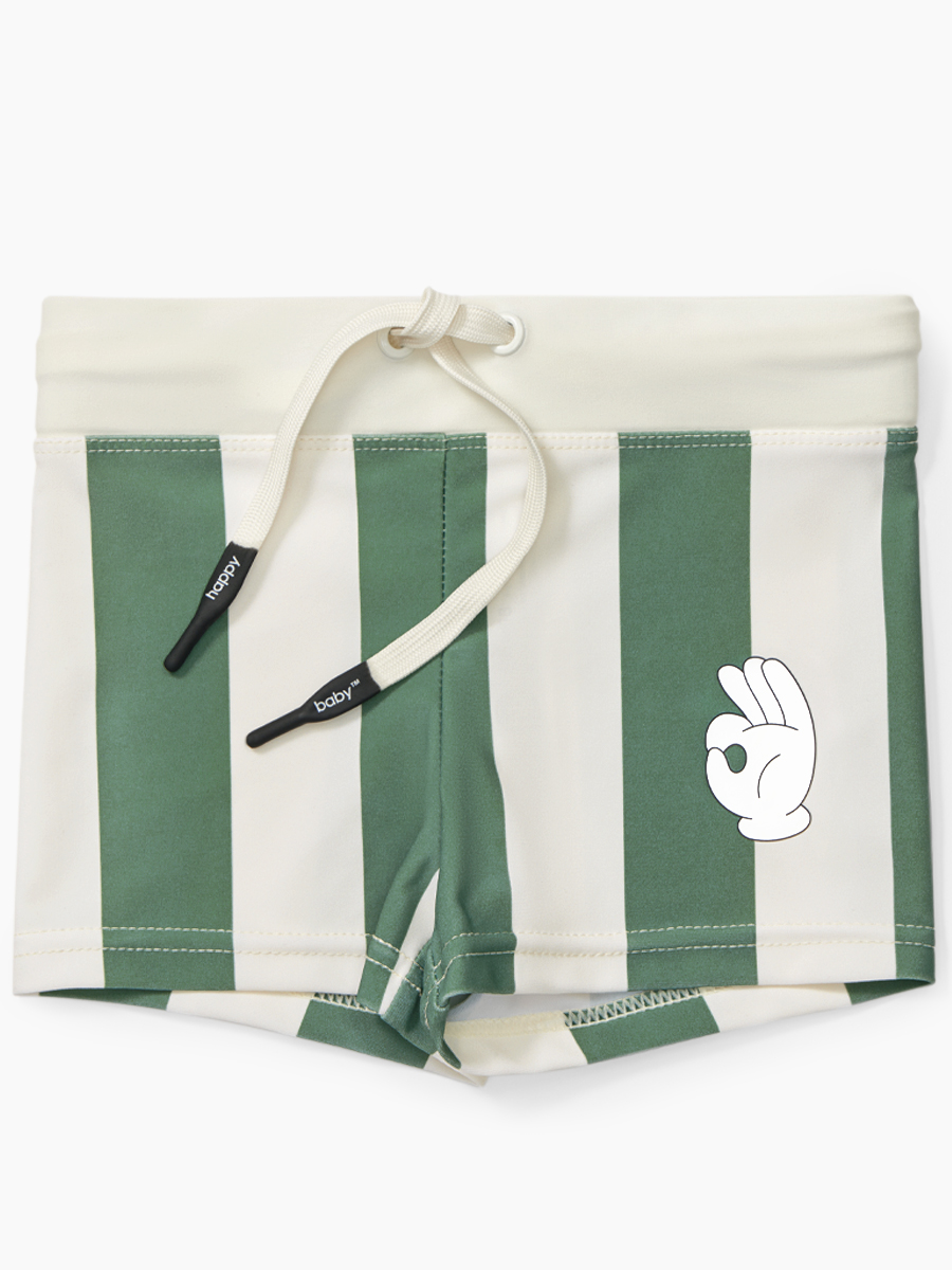 

Плавки детские Happy Baby 50655, green stripe, 116, Бежевый;зеленый, 50655