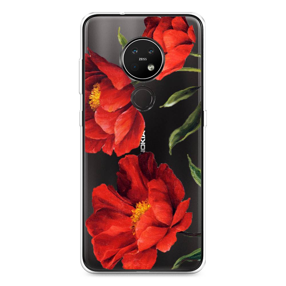 

Чехол Awog на Nokia 6.2 / Нокиа 6.2 "Красные маки", Красный, 123050-8