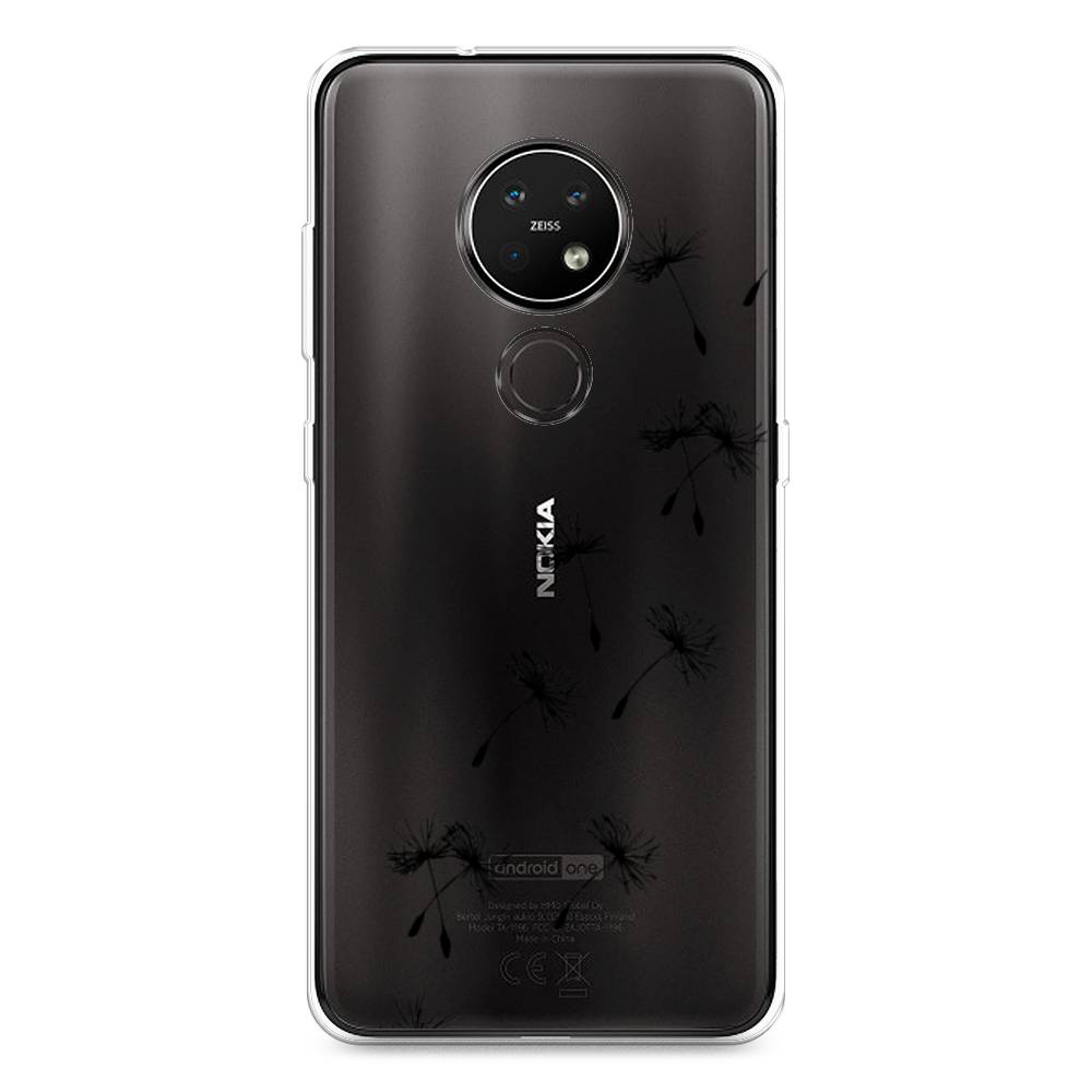 

Чехол Awog на Nokia 6.2 / Нокиа 6.2 "Летящие одуванчики", Черный, 123050-8