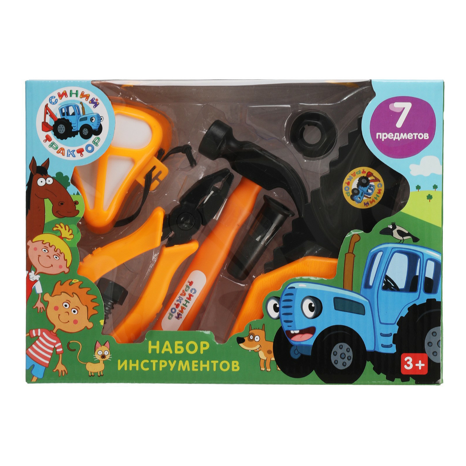 Набор игрушечных инструментов Играем Вместе Синий Трактор